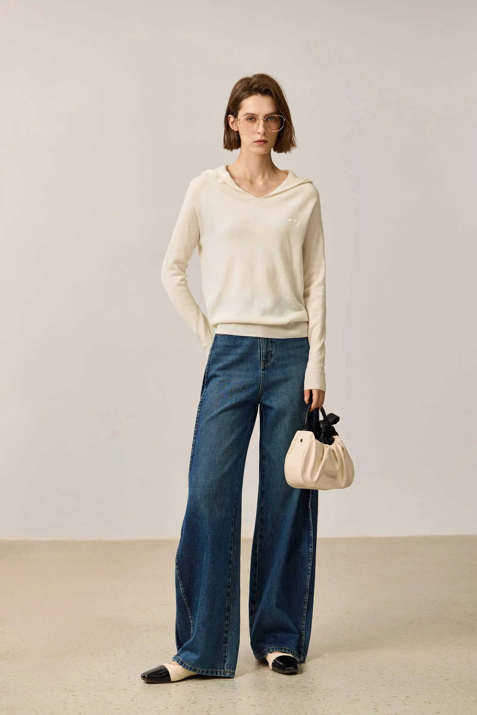 LILY Vintage Full Cotton Curved Seam Jeans