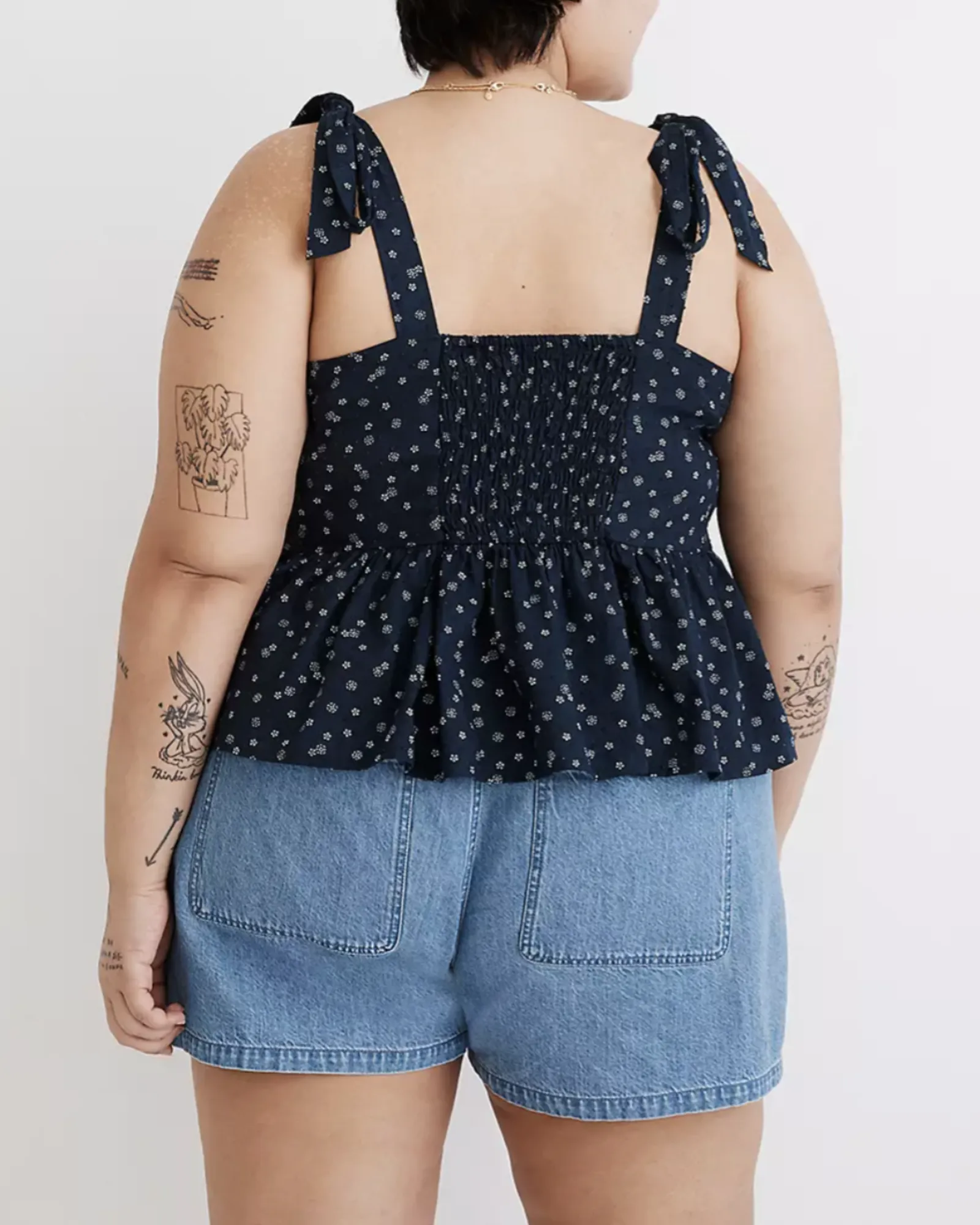 Lucie Smocked Tank | Black