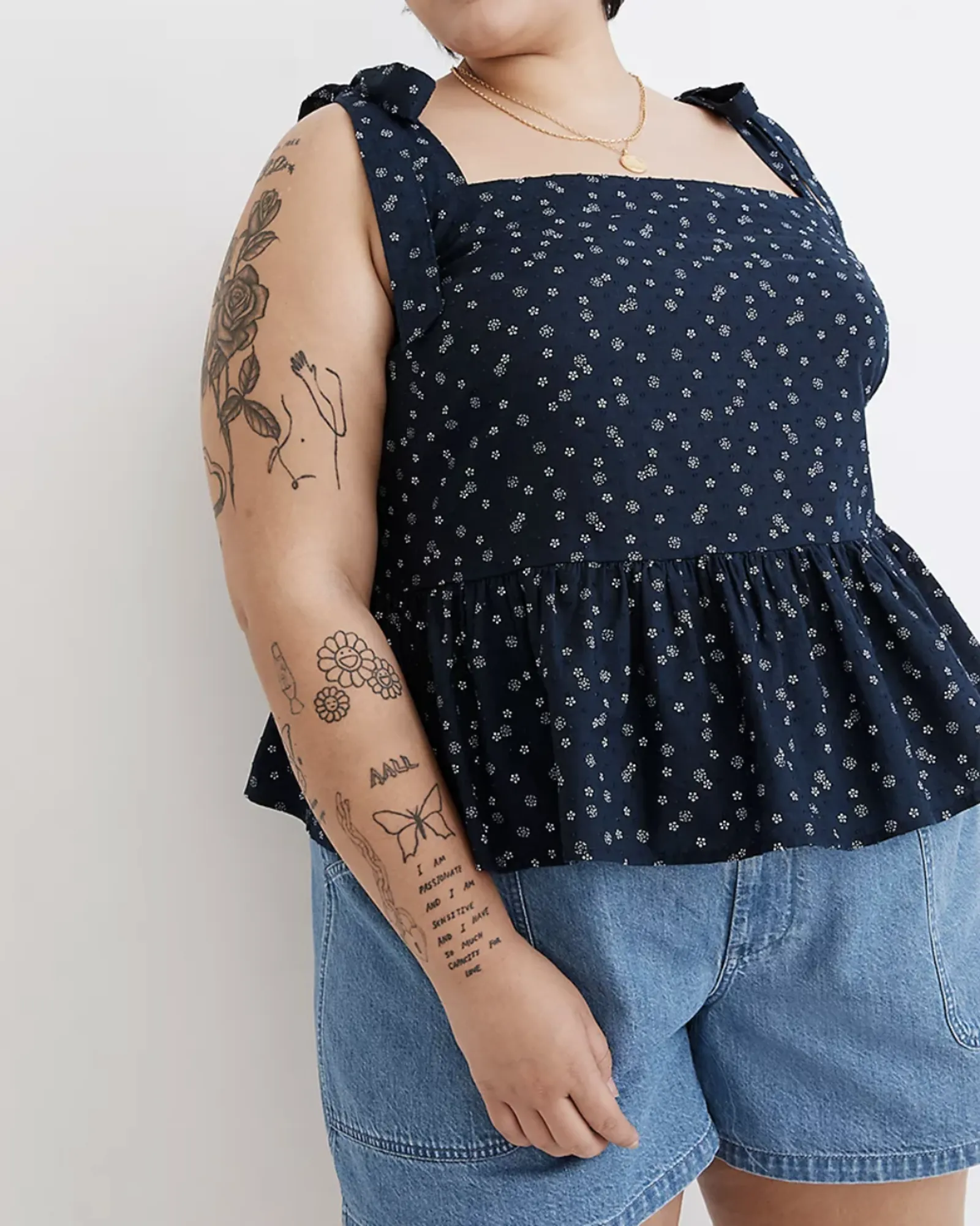 Lucie Smocked Tank | Black