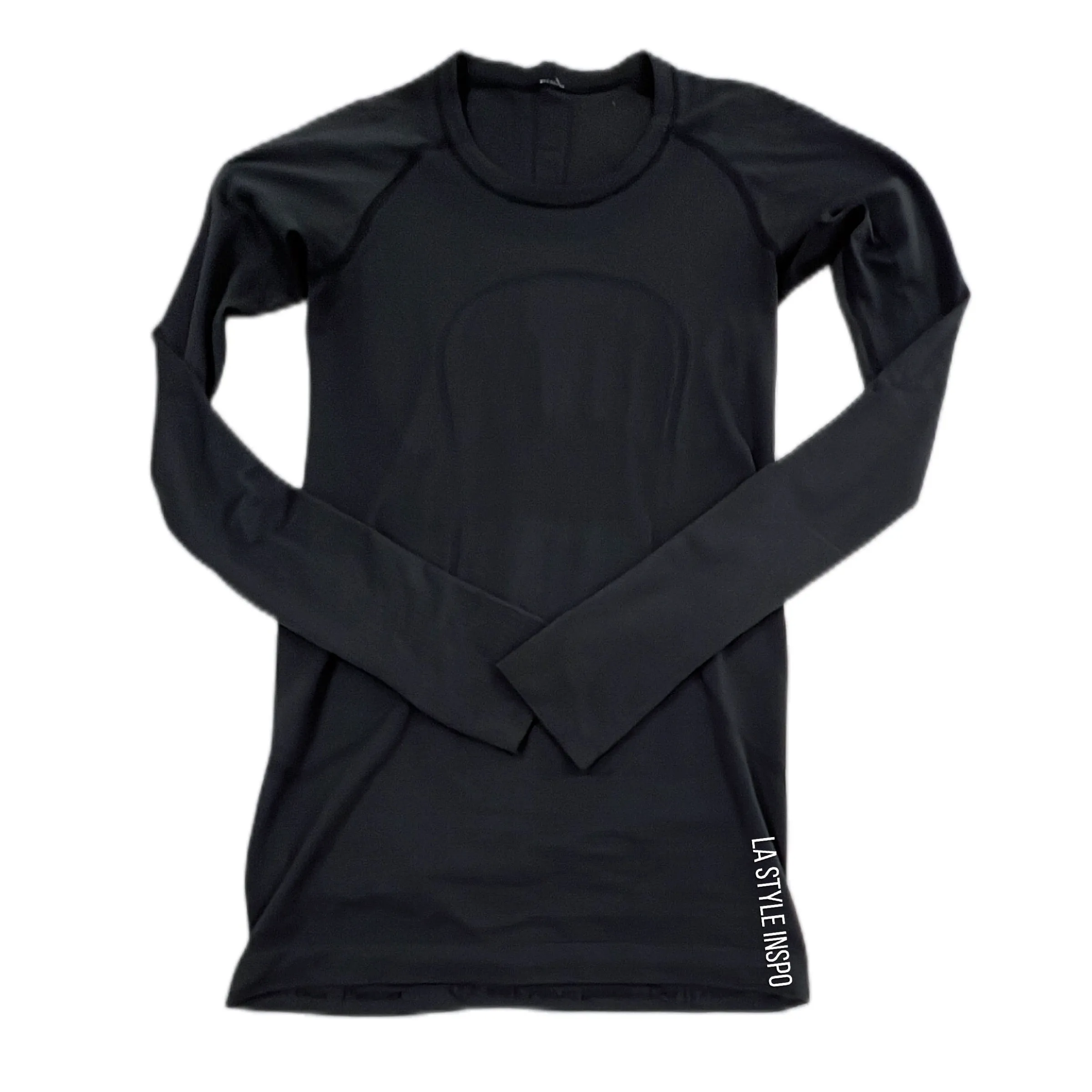 Lululemon Run Swiftly Tech Long Sleeve Shirt Push Your Peace Set Your Goal in Black Size Small