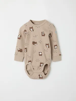 Lynx Print Babygrow