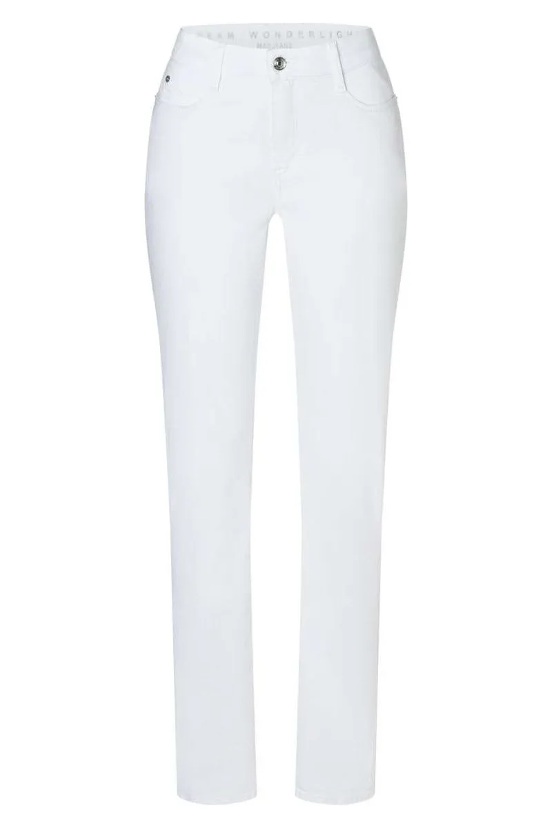 Mac Jeans Dream Wonder Light Denim Straight Legs 5401-90-351L | D010 White | Offered Online Only