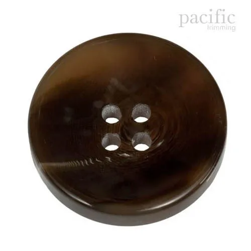 Marble Round Concave Polyester 4 Hole Jacket Coat Button
