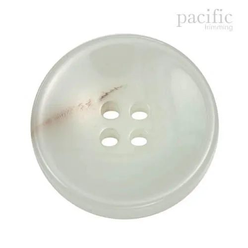 Marble Round Concave Polyester 4 Hole Jacket Coat Button