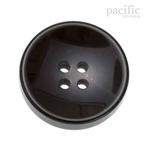 Marble Round Concave Polyester 4 Hole Jacket Coat Button