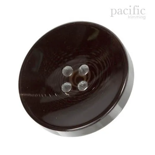 Marble Round Concave Polyester 4 Hole Jacket Coat Button