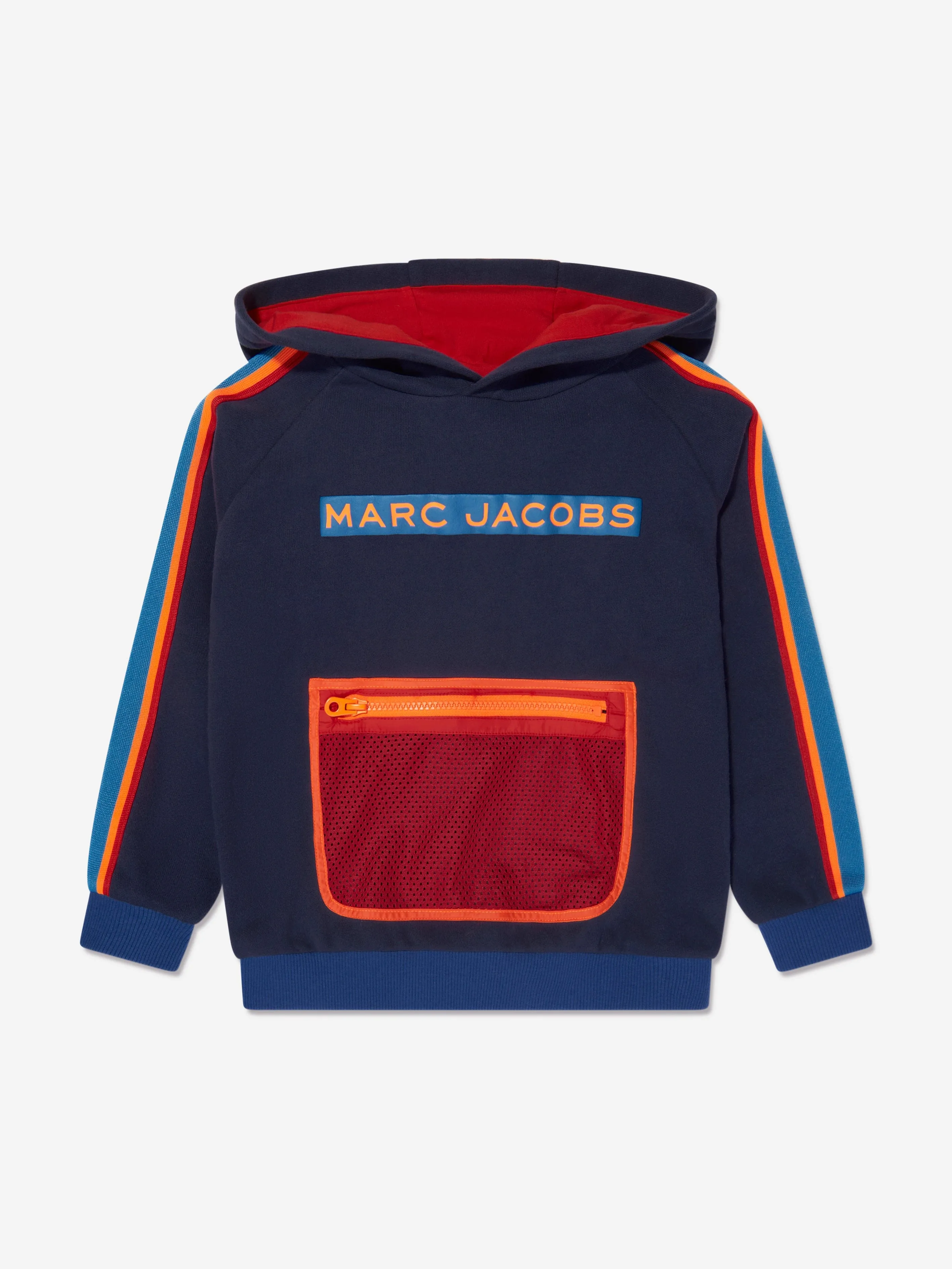 MARC JACOBS Boys Pocket Hoodie in Navy