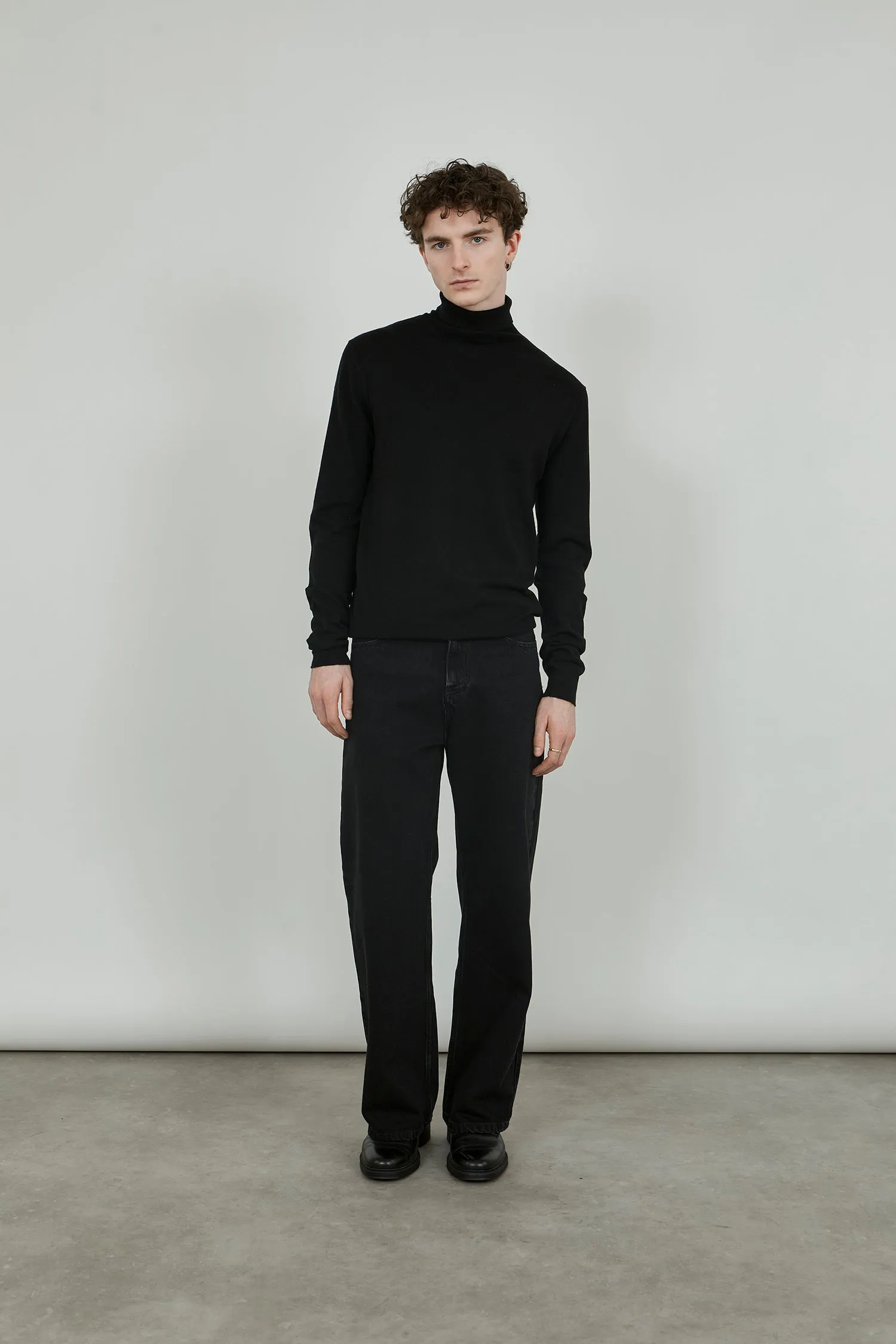 Maria denim | Dark grey - Cotton denim