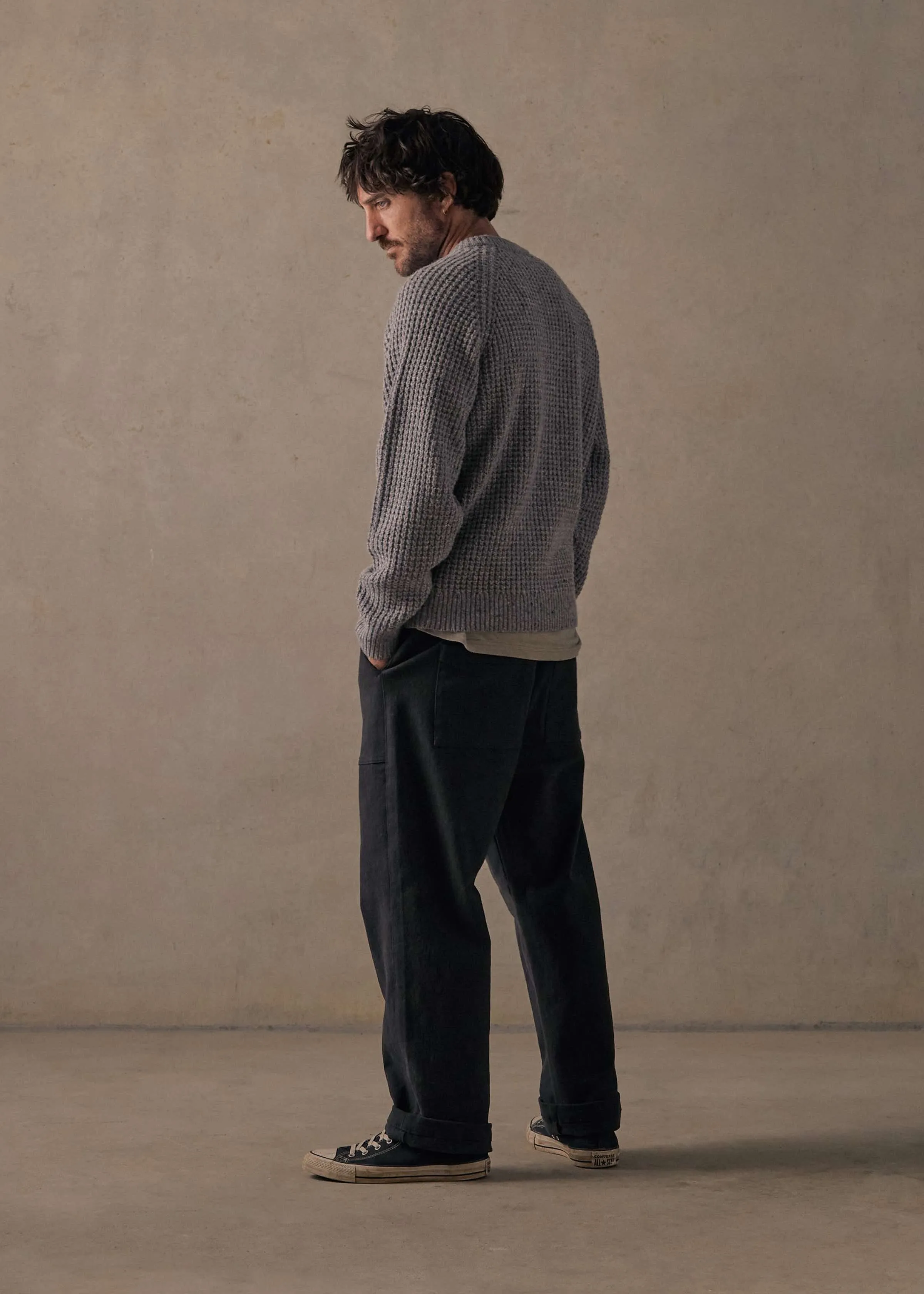 McTavish Waffle Knit Wool Jumper