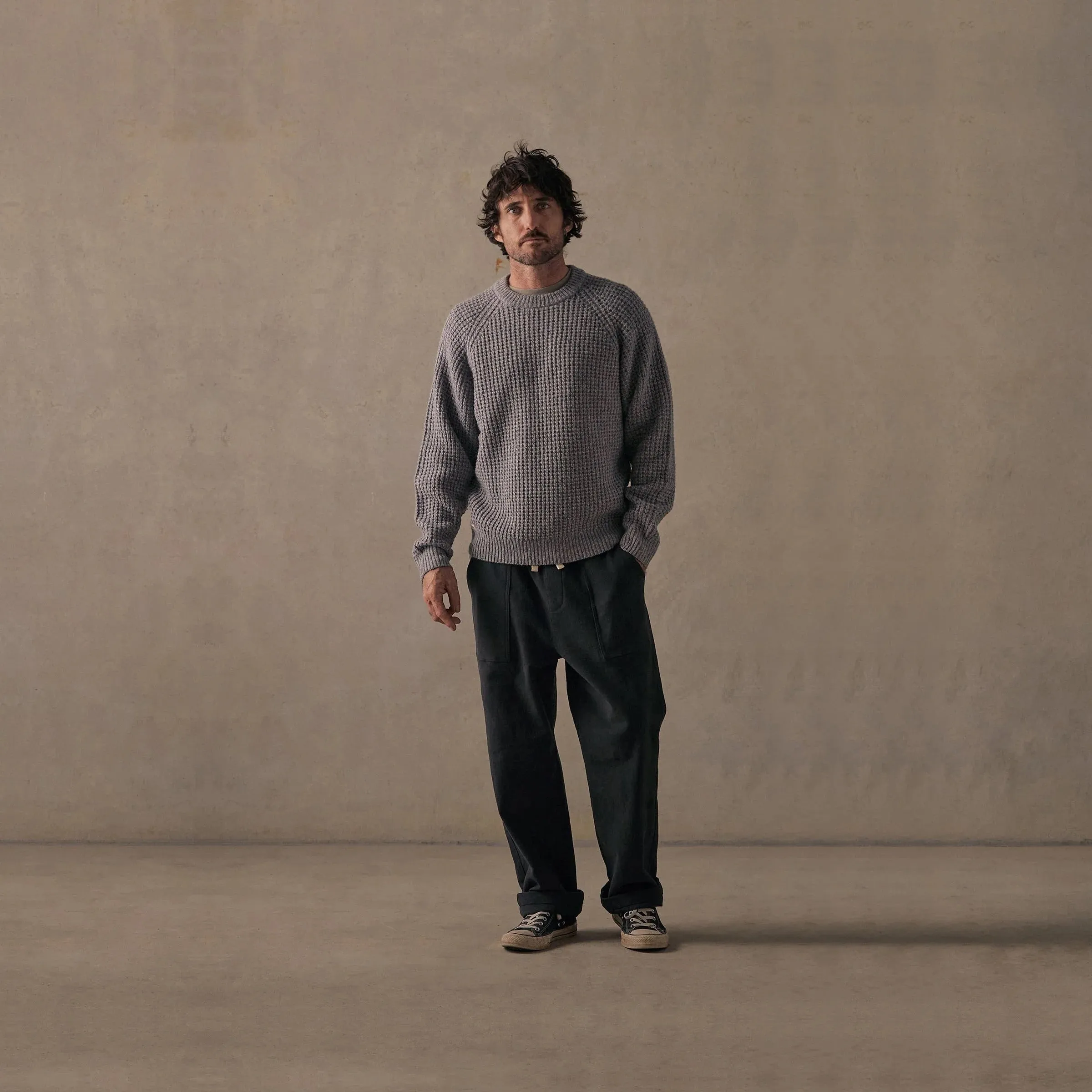 McTavish Waffle Knit Wool Jumper
