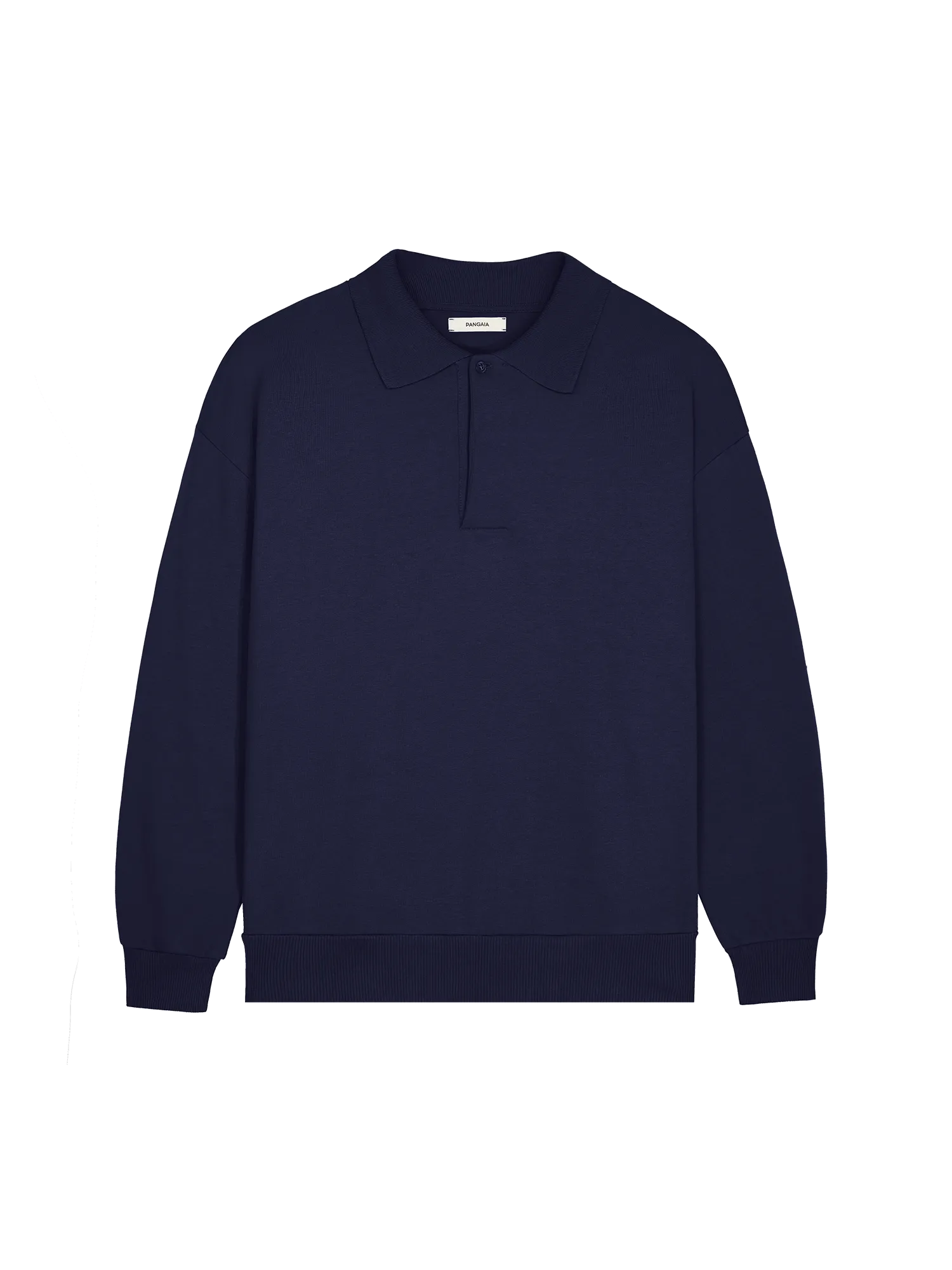 Mens DNA Heavyweight Polo Sweatshirt—navy