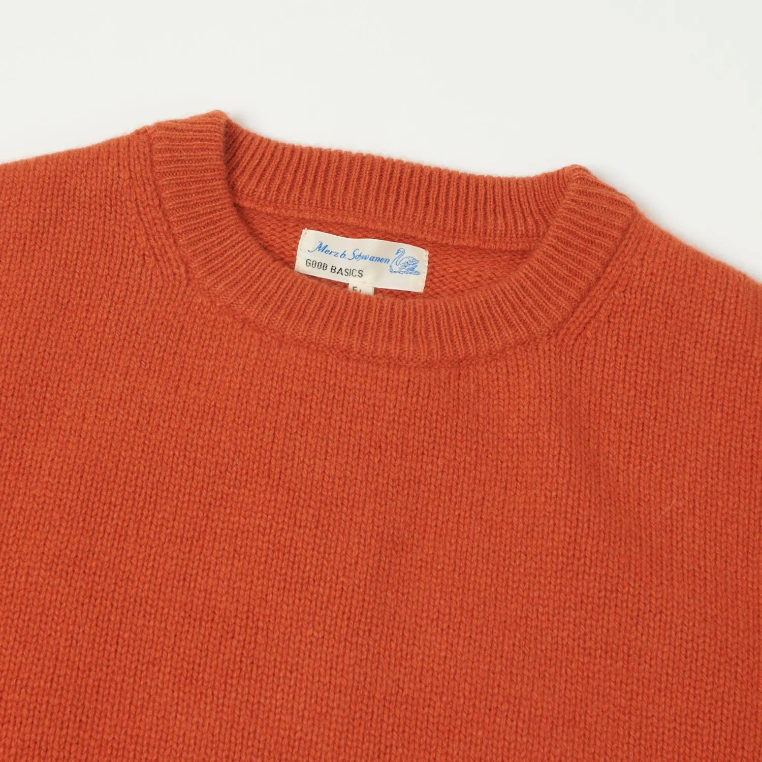 Merz b. Schwanen LOCC01 Knit Crew Neck Pullover - Rust