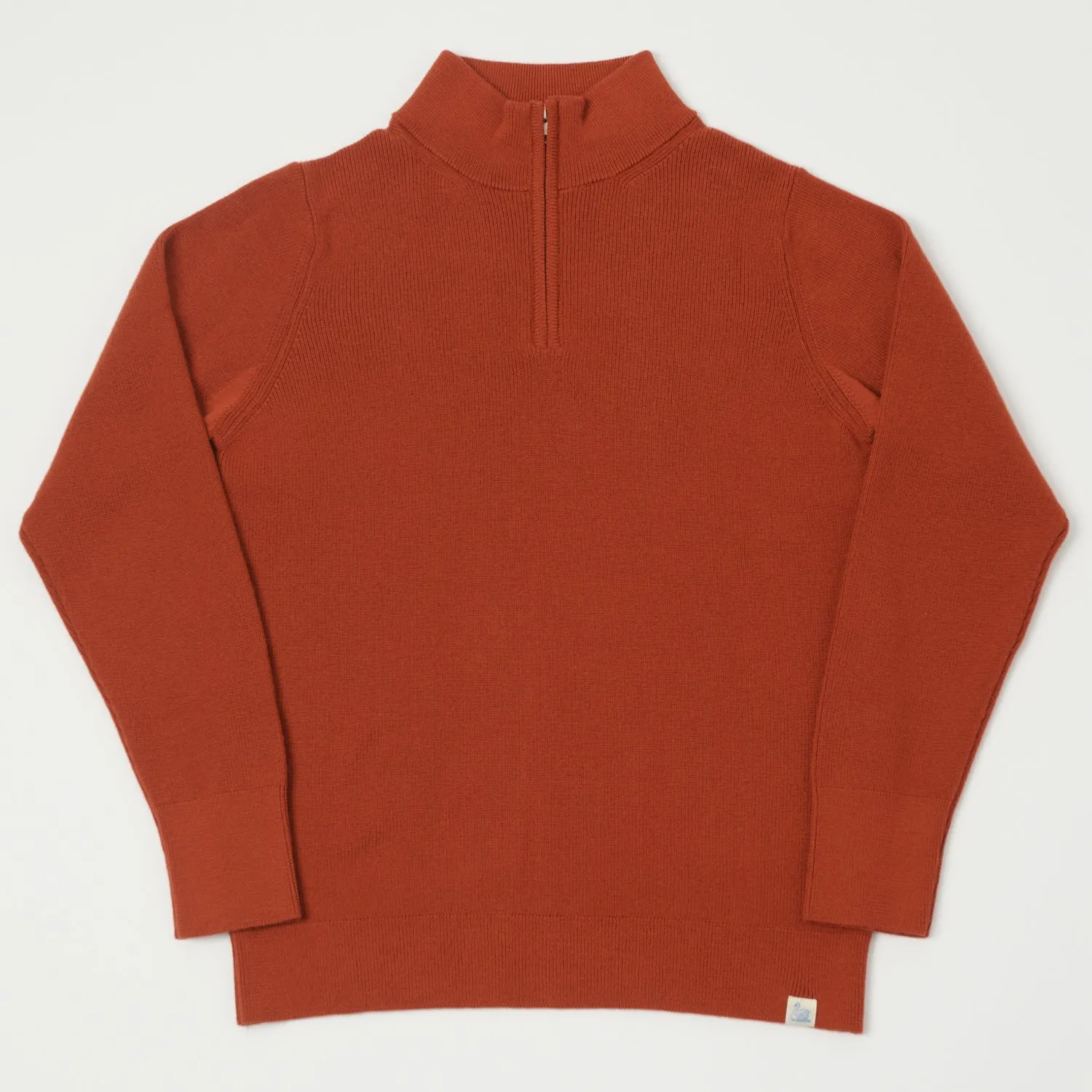 Merz b. Schwanen MWZP04 Zip Front Knit Pullover - Clay