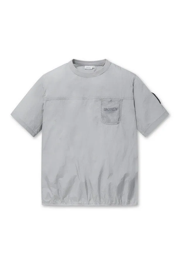 Mesh pocket Woven Sweatshirt
