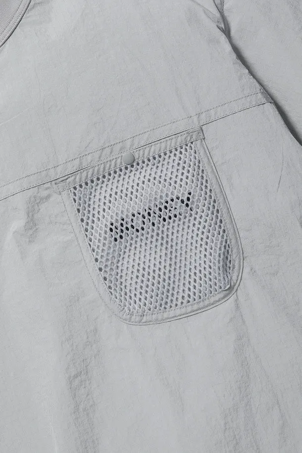 Mesh pocket Woven Sweatshirt