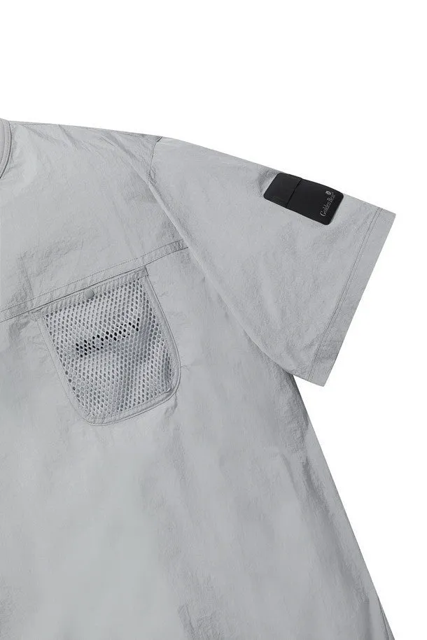 Mesh pocket Woven Sweatshirt