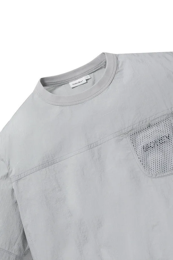 Mesh pocket Woven Sweatshirt