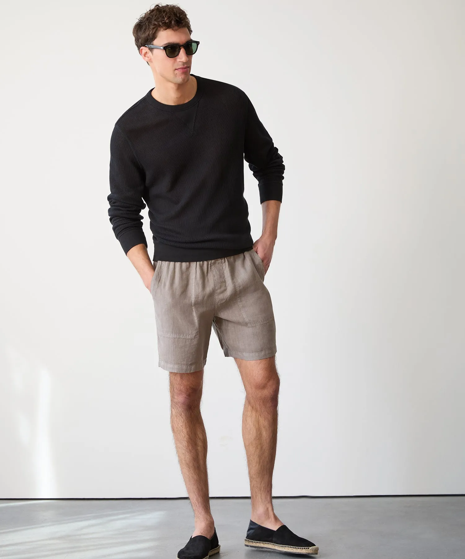 Mesh Sweatshirt in Black