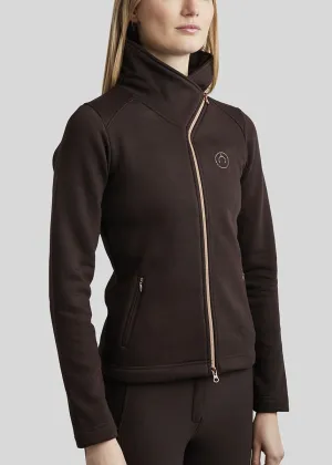 MoNaja Rosegold with Crystals Logo - Brown