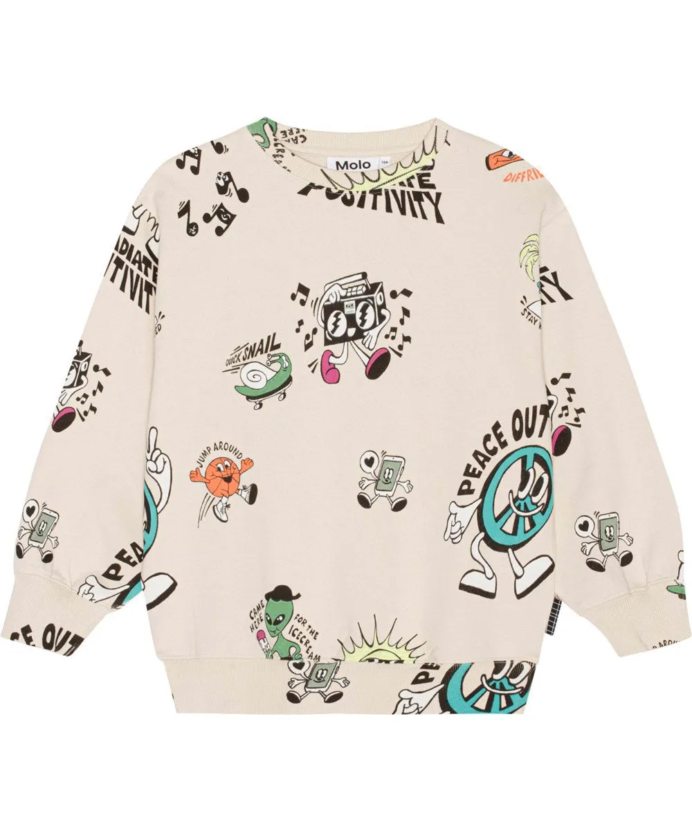 Monti printed sweatshirt for boy & girl