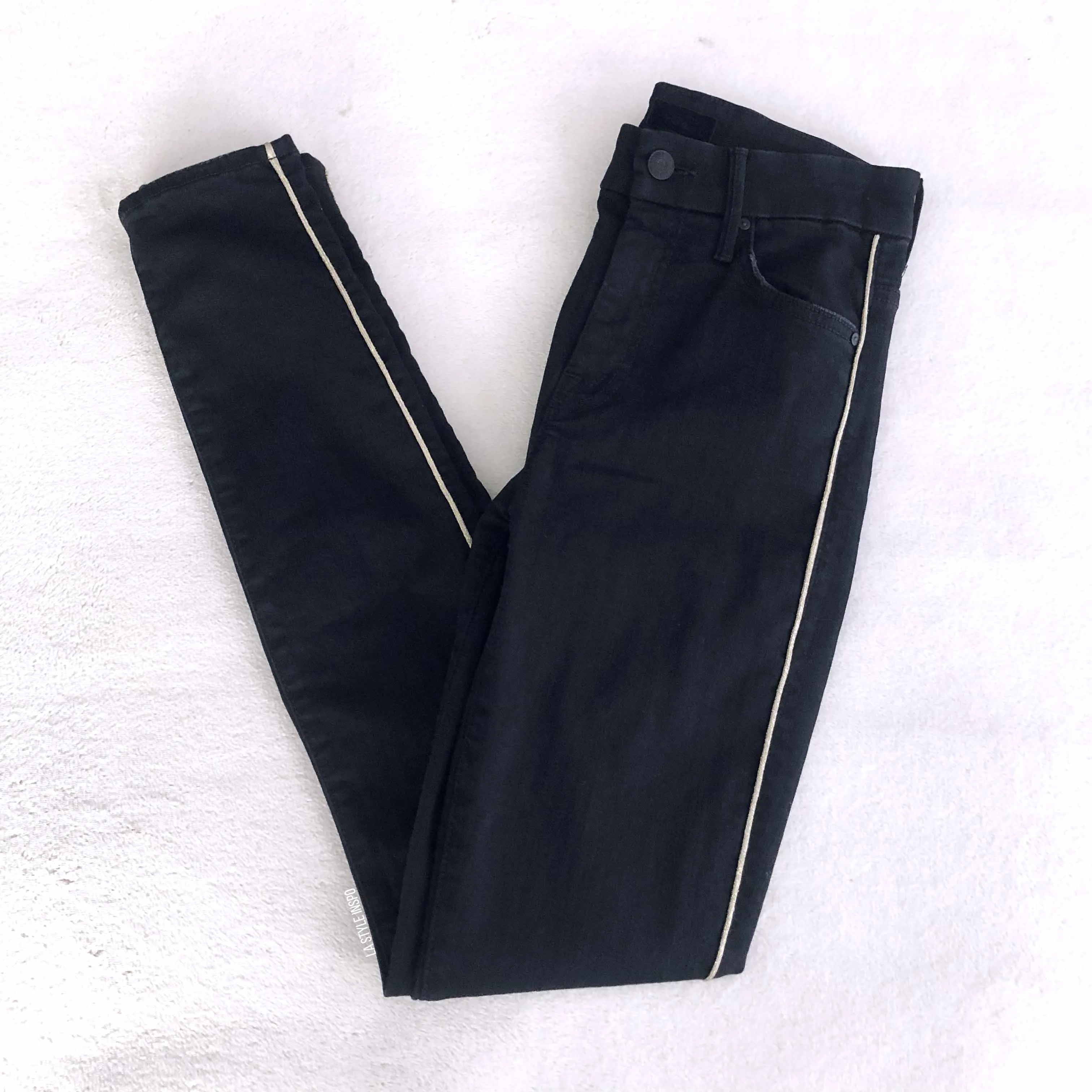MOTHER Jeans High Wasted Looker Jeans Not Guilty One-Liner Size 24