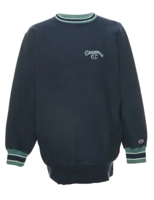 Navy Champion Reverse Weave Plain Sweatshirt - XXL