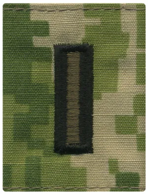 Navy Parka Tab Device: Woodland Digital Embroidered WO5 Warrant Officer