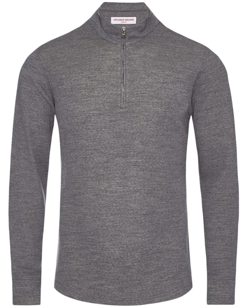 Neilson Merino Quarter Zip Sweatshirt in Storm Grey