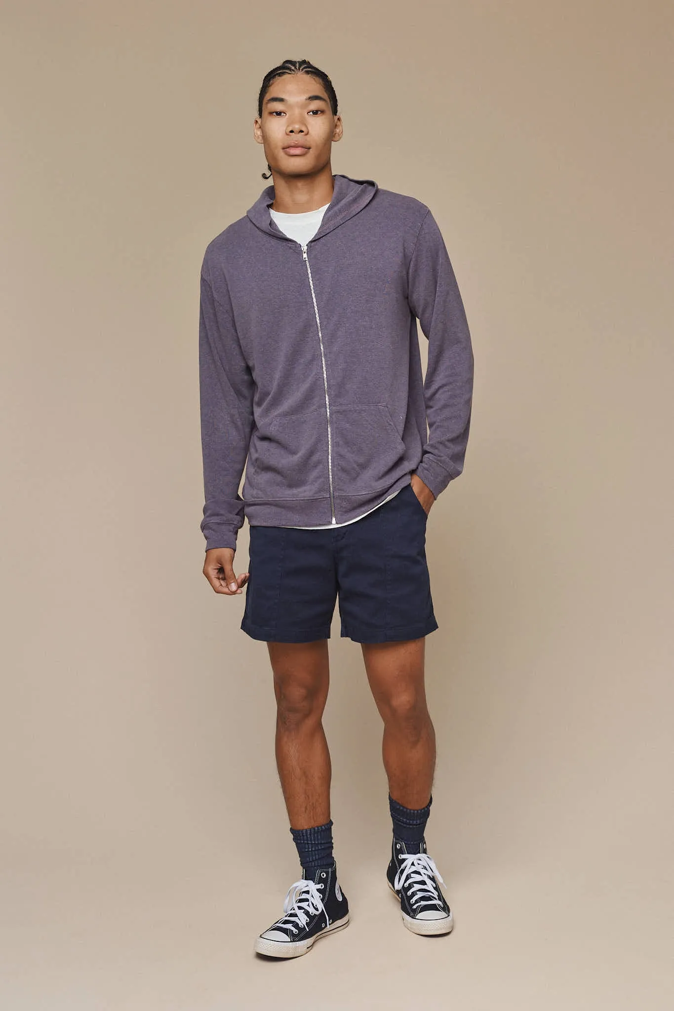 Newport Zip Hooded Long Sleeve