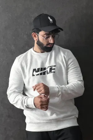 NKE Logo White Sweatshirt - 1124146