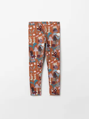 Nordic Nature Print Kids Leggings