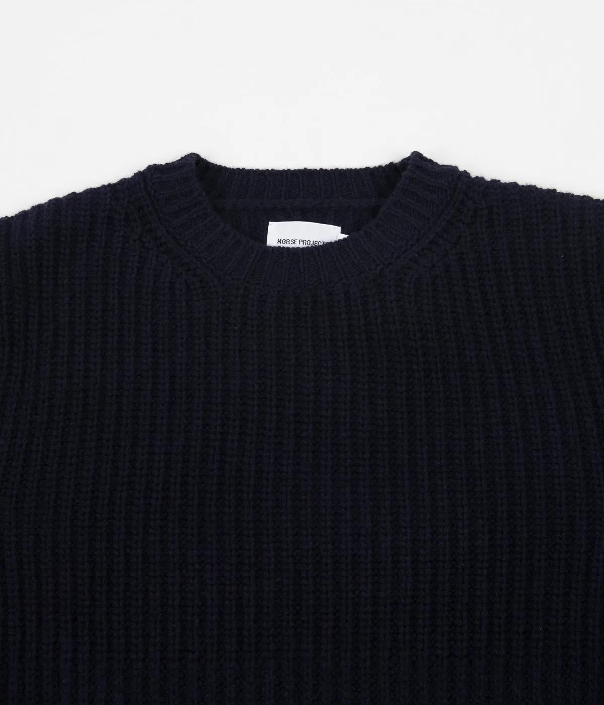 Norse Projects Viggo Military Stitch Crewneck Sweatshirt - Dark Navy