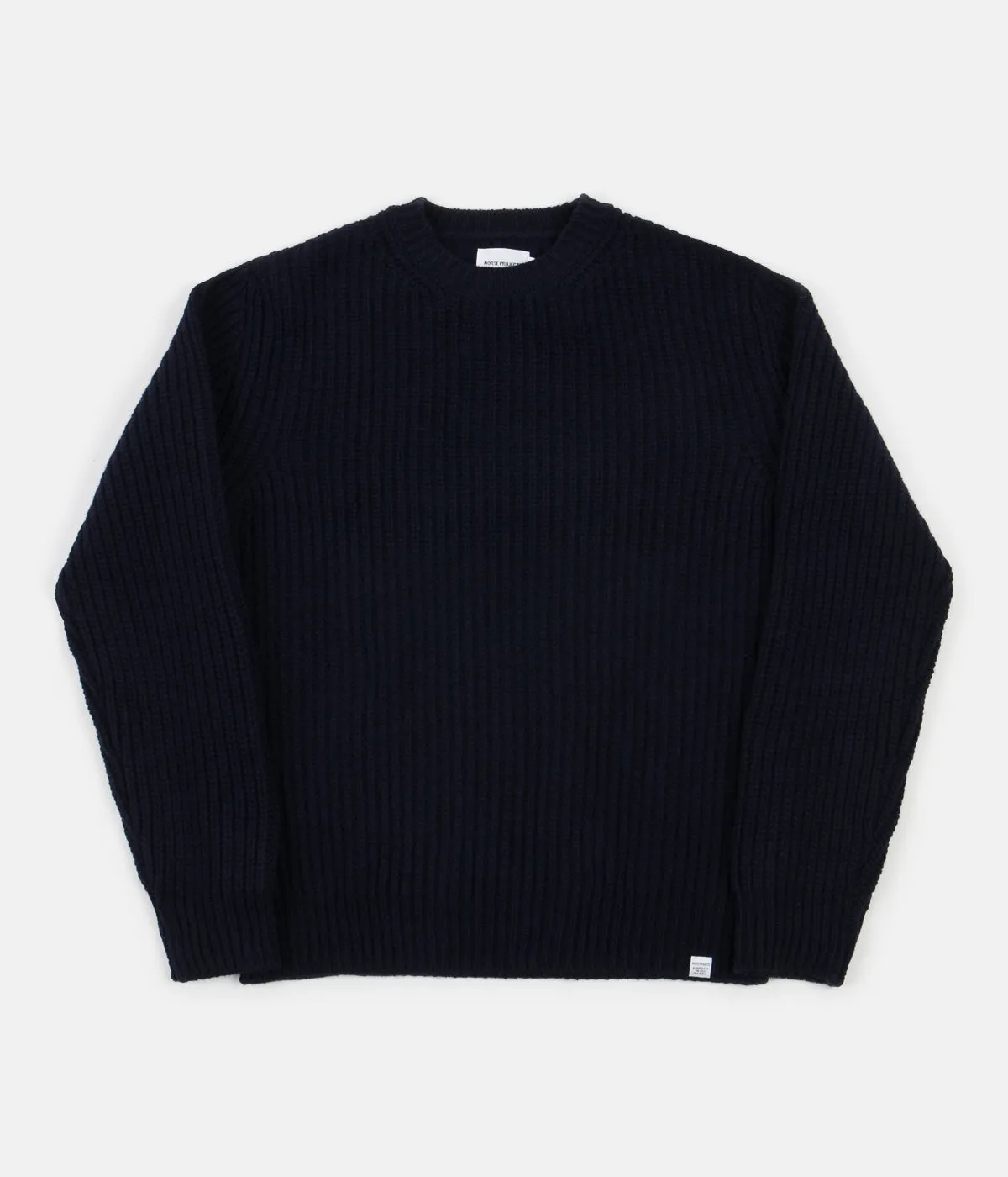 Norse Projects Viggo Military Stitch Crewneck Sweatshirt - Dark Navy