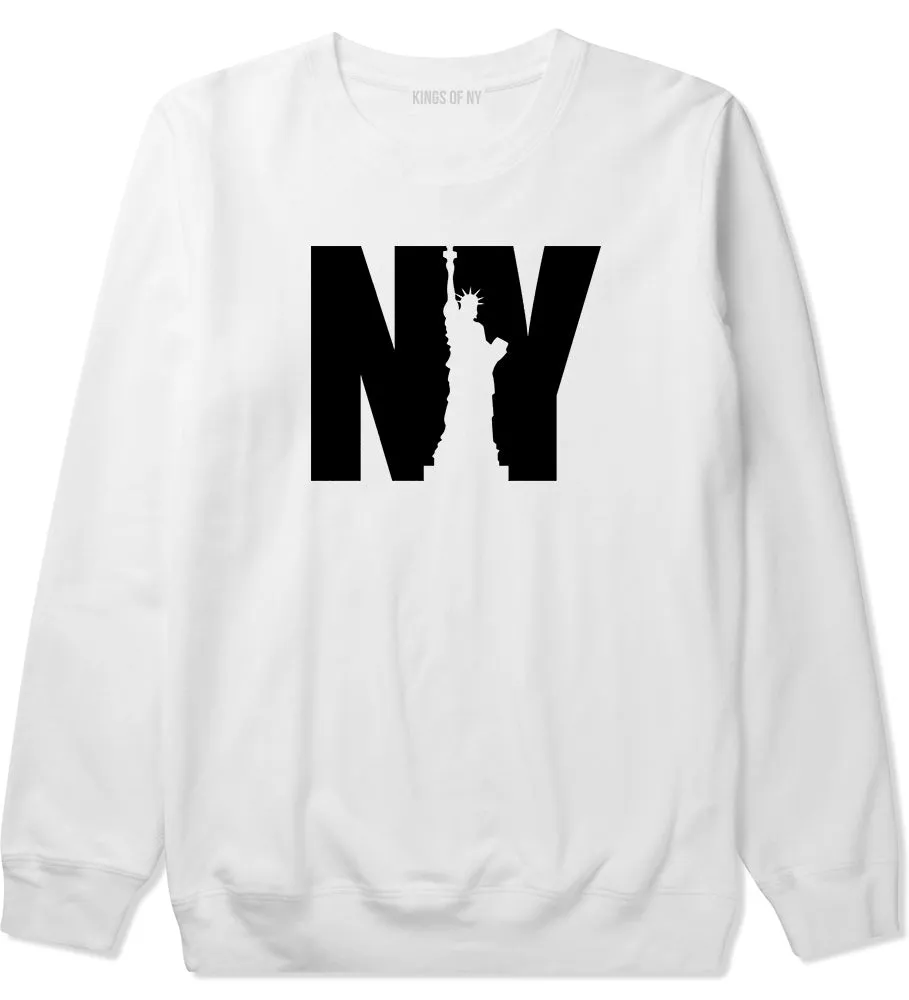 NY Statue Of Liberty Mens Crewneck Sweatshirt