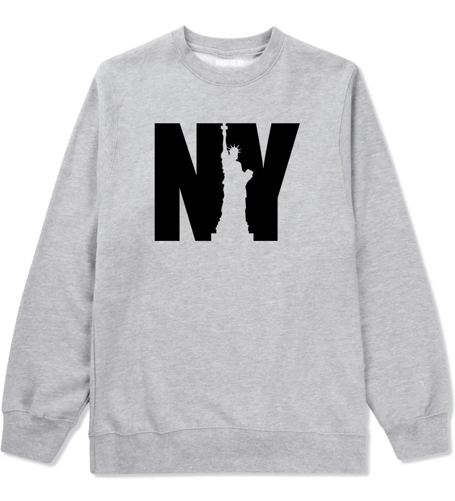 NY Statue Of Liberty Mens Crewneck Sweatshirt