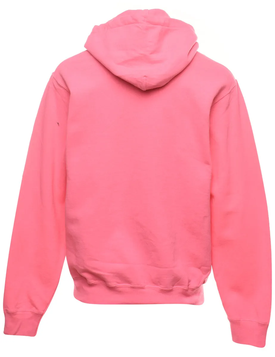 Pale Pink Hooded Sweatshirt - S