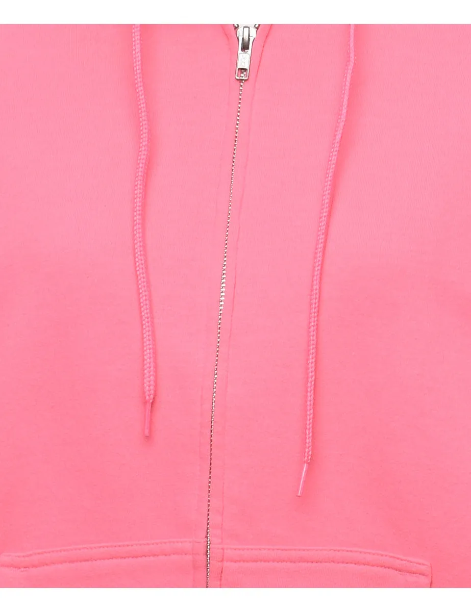 Pale Pink Hooded Sweatshirt - S