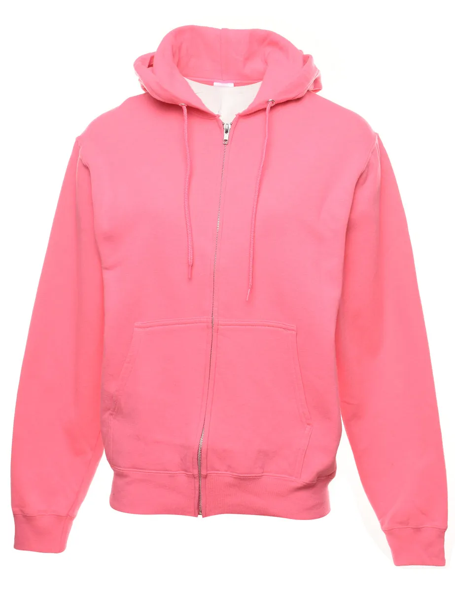 Pale Pink Hooded Sweatshirt - S