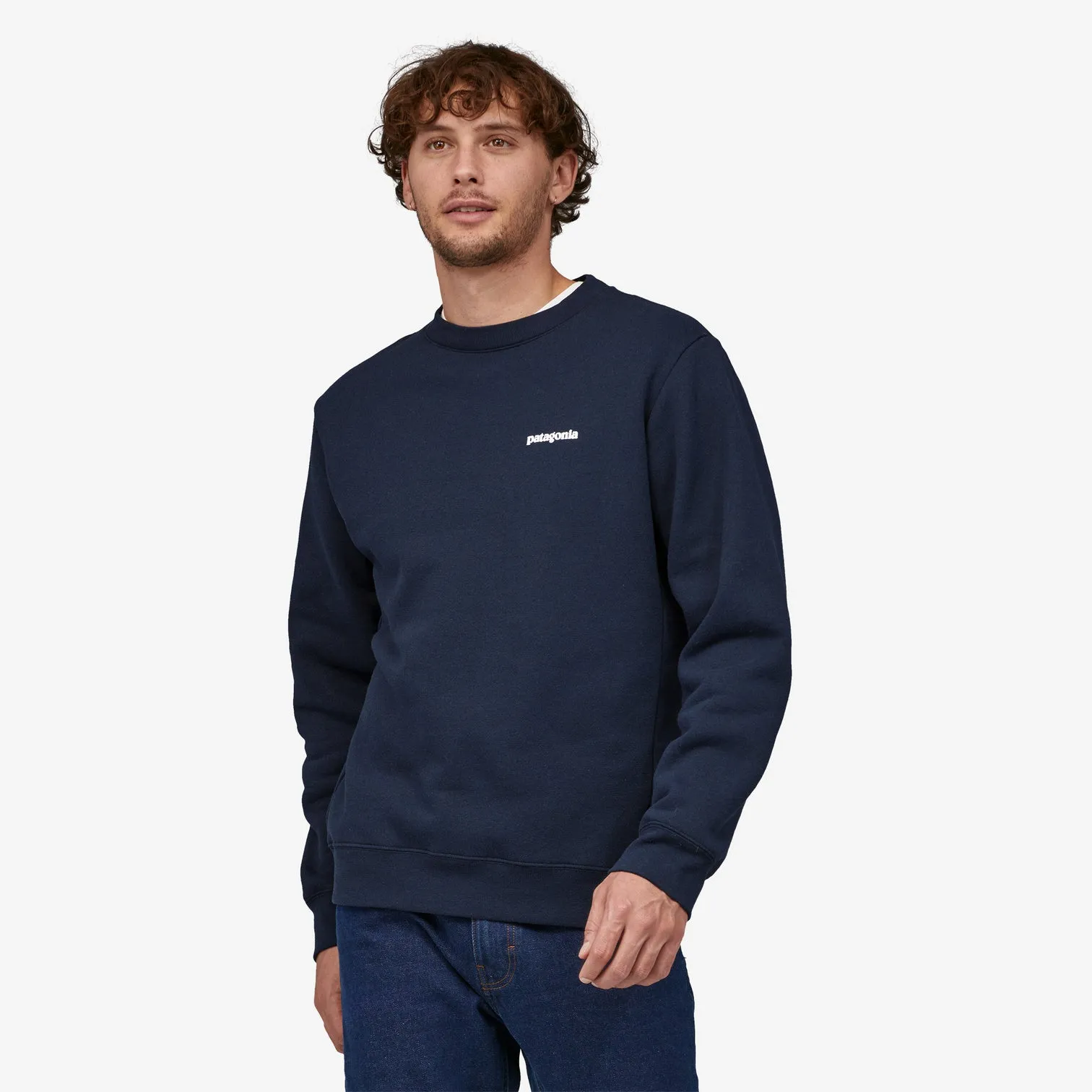Patagonia P-6 Logo Uprisal Crew Sweatshirt - New Navy