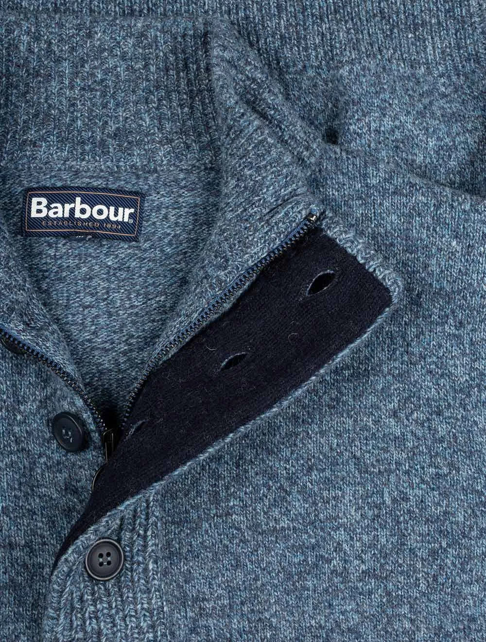 Patch Half Zip Blue