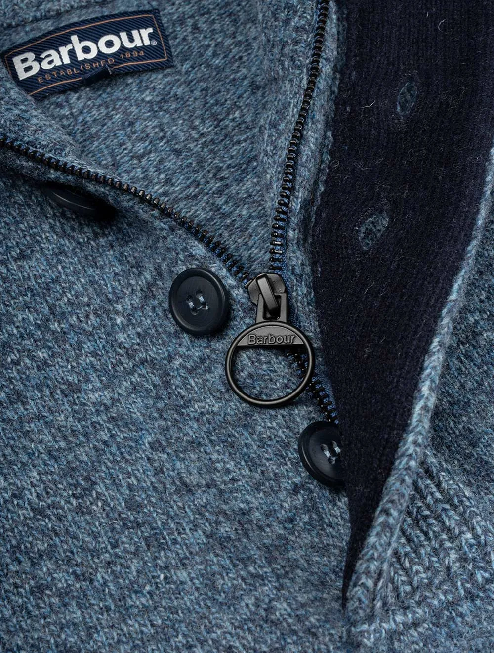 Patch Half Zip Blue