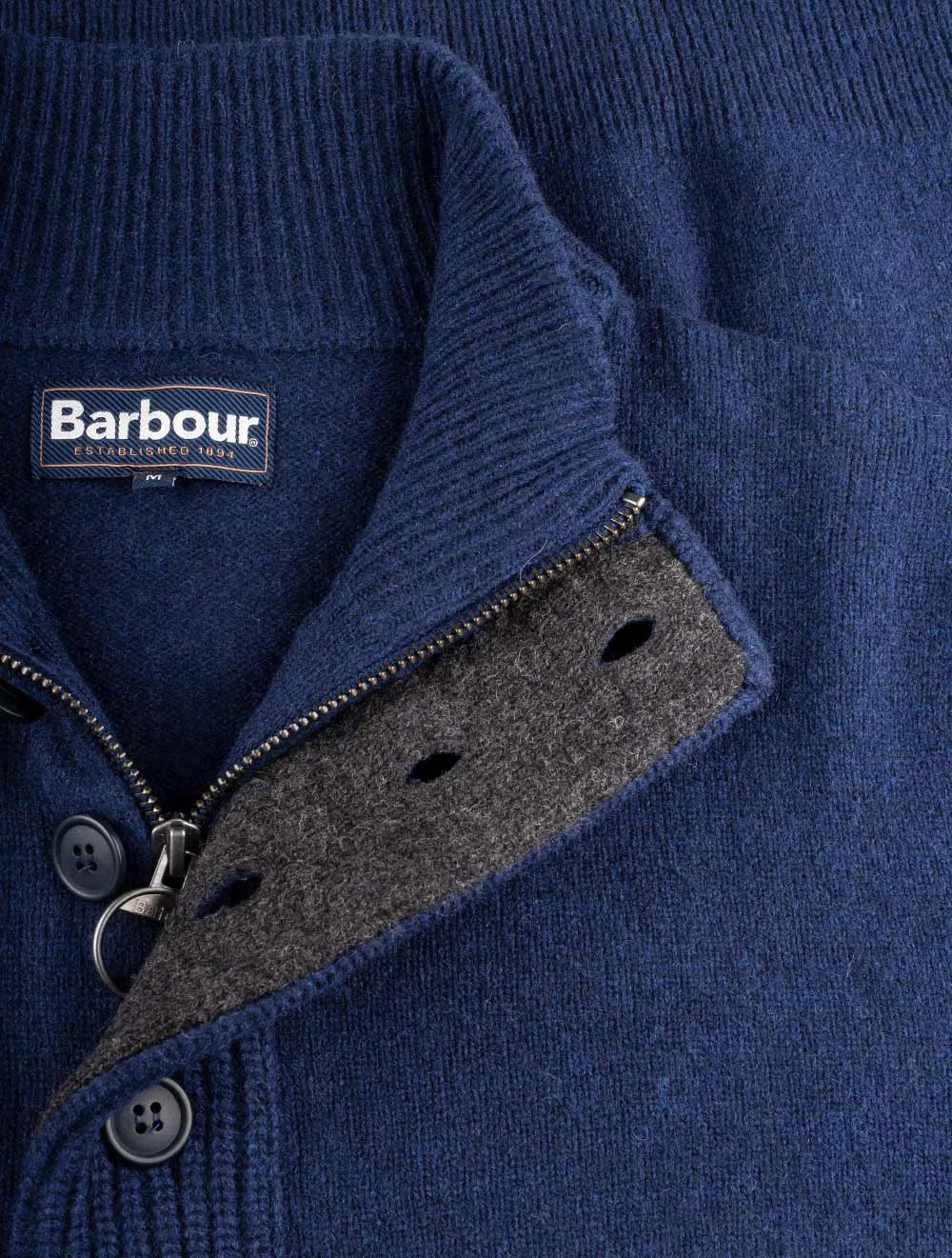 Patch Half Zip Deep Blue