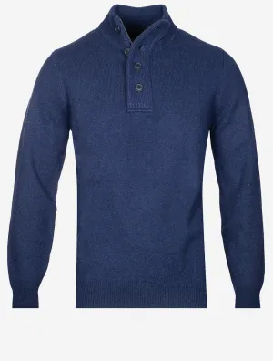 Patch Half Zip Deep Blue