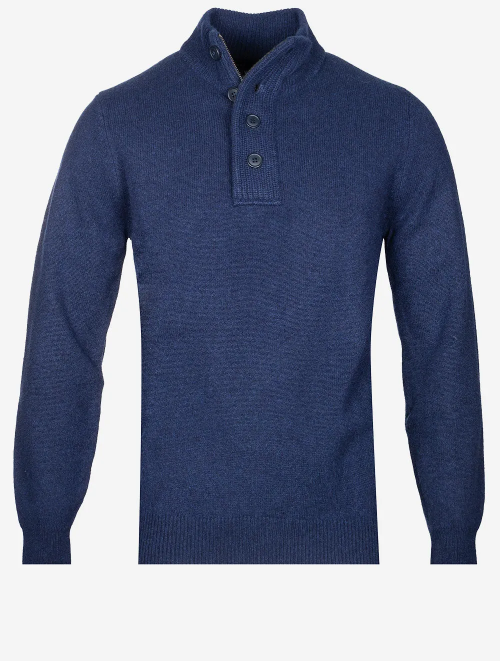 Patch Half Zip Deep Blue