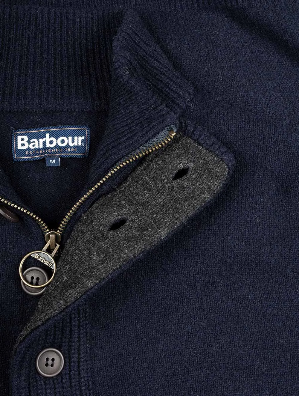 Patch Half Zip Navy