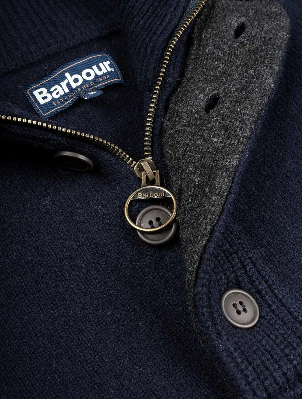 Patch Half Zip Navy