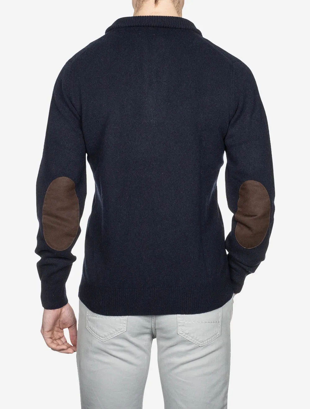 Patch Half Zip Navy