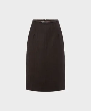 Pencil Wool Skirt