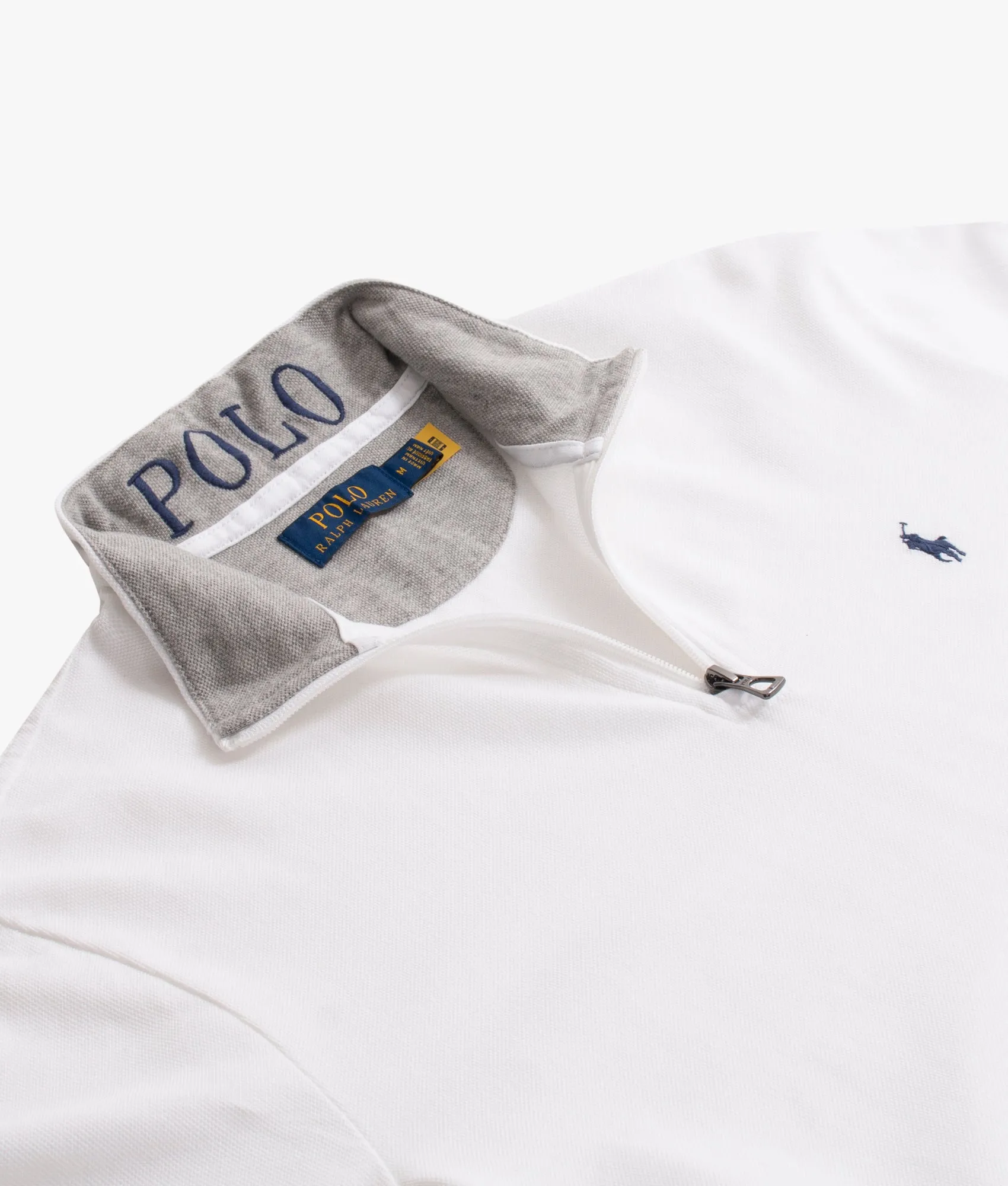 Quarter Zip Mesh Sweatshirt
