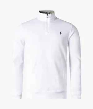 Quarter Zip Mesh Sweatshirt